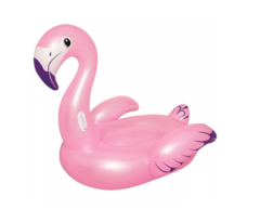 Boia Flamingo Inflável Piscina Médio Metalizado
