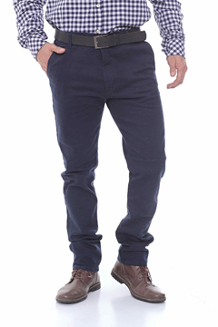 PANTALON CHINO PEKIN COLOR MARINO