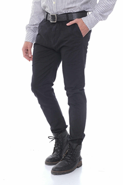 PANTALON CHINO PEKIN COLOR NEGRO - comprar online