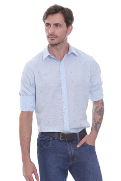 CAMISA ML STILL DE POPLIN ESTAMPADO - Soho Denim