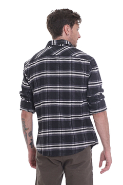 CAMISA ML FOLLOW II DE VIYELA COLOR NEGRO-GRIS - comprar online