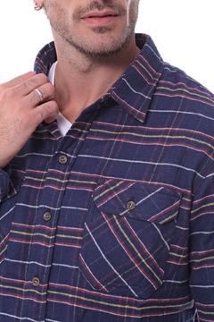 CAMISA ML WILSONER GREAT DE VIYELA COLOR AZUL - comprar online