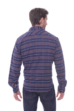 CAMISA ML WILSONER GREAT DE VIYELA COLOR AZUL - Soho Denim