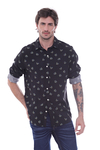 Camisa Manga Larga Leaf Negro