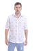 CAMISA DE POPLIN ESTAMPADO TRIMER BLANCO