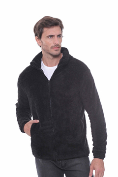 CAMPERA SHERPA NEGRO COLOR NEGRO - comprar online