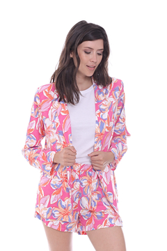 SACO MONI PRINT FUCSIA - comprar online