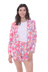 SACO MONI PRINT FUCSIA