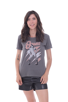 REMERA MC MISHI BOW GRIS TOPO - tienda online