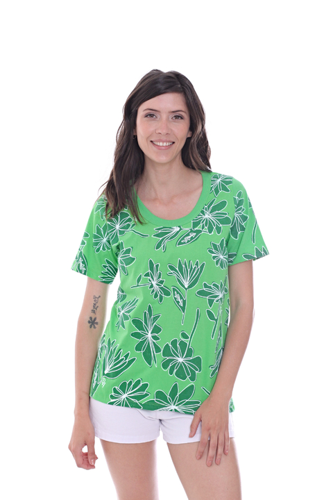 REMERA MC VEGETAL VERDE