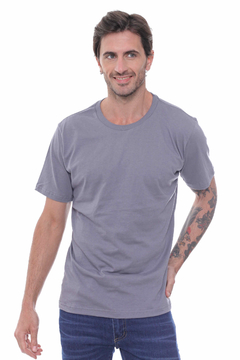 REMERA MC LISTIN COL COLOR GRIS - comprar online