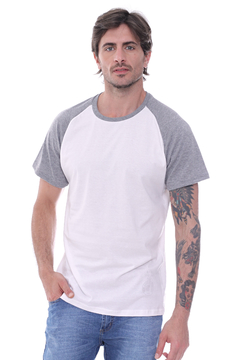 Remera Manga Corta Raglan Lis Crudo Gris - Soho Denim