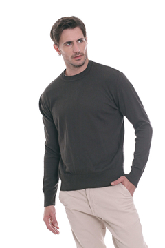 SWEATER REDVER COLOR VERDE MILITAR - comprar online