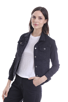 CAMPERA GABARDINA NEGRA LUBI-KA - comprar online