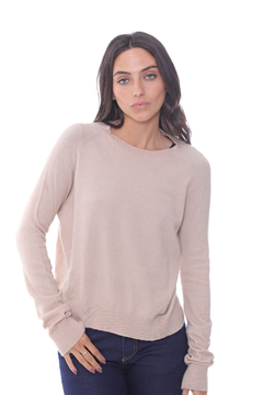 SWEATER BASTIAN ESCOTE REDONDO CLÁSICO BEIGE