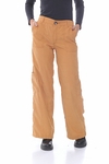 PANTALON JOHN Q MAXIBOLSILLOS Y PIERNA AMPLIA COLOR CAMEL