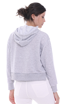 BUZO ALESSA GRIS MELANGE - comprar online