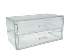 Caja Acrilico Doble organizador19 x 10 x 9 cm