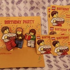 Set de tarjetas de cumpleañitos  de LEGO