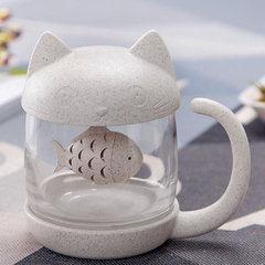 Taza Gatito con Infusor Pez - comprar online