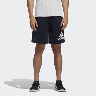 Shorts Adidas Knit Logo Azul-Escuro EY0322