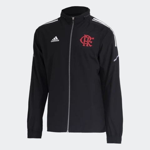 Jaqueta de Chuva Flamengo Adidas Preta 2021 EX7849
