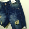 Bermuda titular jeans basica rasgada 13385 - comprar online