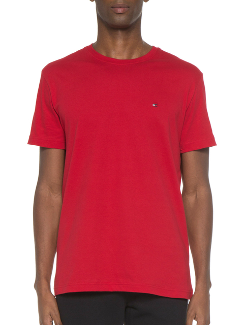 Camiseta Tommy Hilfiger Masculina Essential Cotton - Vermelho - THMW0MW27120-THXLG
