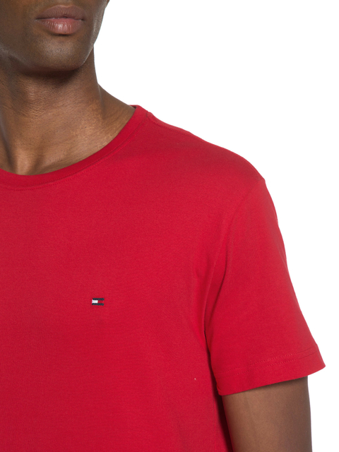 Camiseta Tommy Hilfiger Masculina Essential Cotton - Vermelho - THMW0MW27120-THXLG na internet
