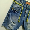 Bermuda titular jeans cadarço verde neon 12817 - comprar online