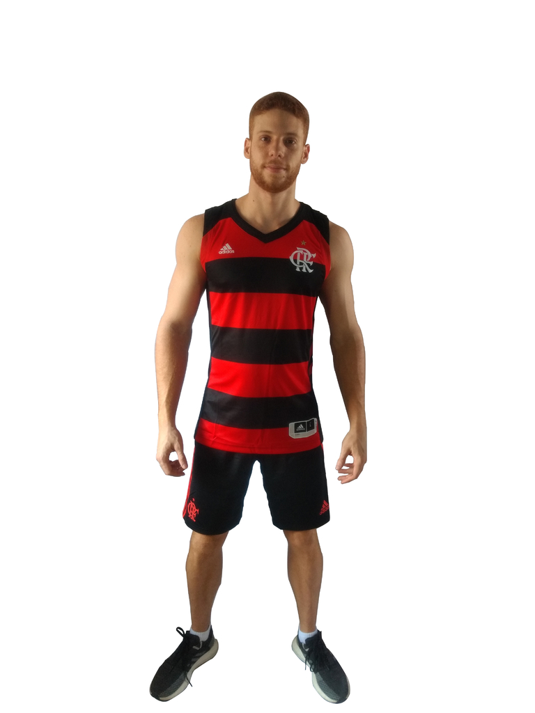 Regata Flamengo Basquete Home Adidas 18/19 DX2324