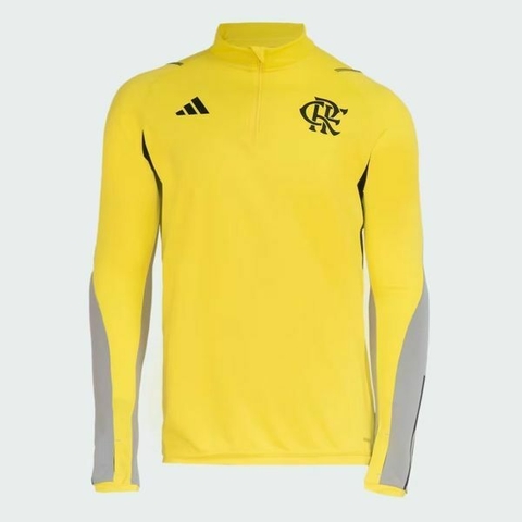 Moletom Treino Atleta Flamengo Adidas Amarelo IP8223