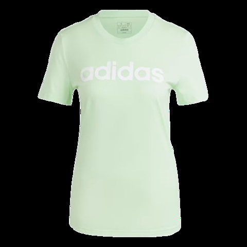 Camiseta Essentials Slim Logo - Verde adidas - IS2096