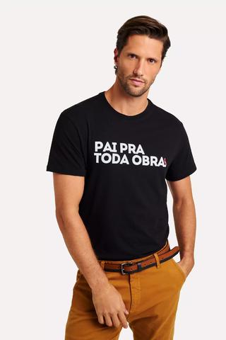 Camiseta Reserva Pai Pra Toda Obra Preta - 0073781-040