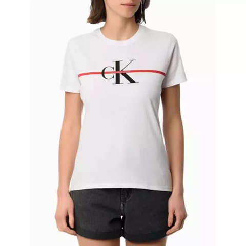 Camiseta Calvin Klein Casual Branca - CKJF111-0900