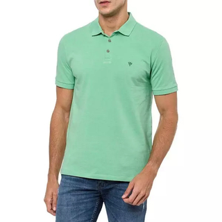 Polo Calvin Klein Masculina Ômega Verde Menta - CKJM202E-0603