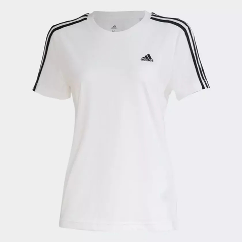 Camisa Adidas 3 Listras Feminina Branca - GB4351