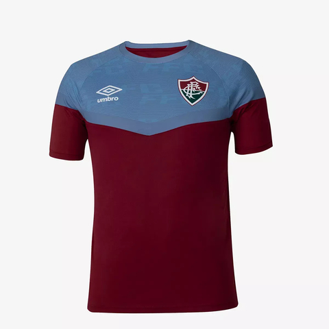 Camisa Masculina Umbro Fluminense Treino 2023 Vinho / Azul - U31FL01458-434