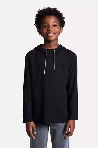 Camisa Hoodie Reserva Mini Fio Preta - 0064664-040