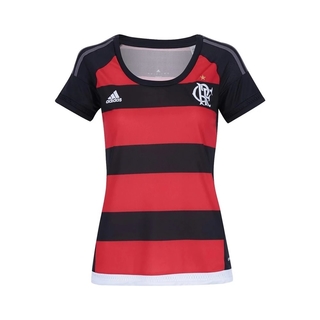 Camisa Adidas Flamengo Feminina Rubro-Negra 2015 S12962