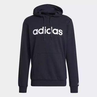 Moletom Capuz Essentials Linear Logo - Azul adidas GK9066