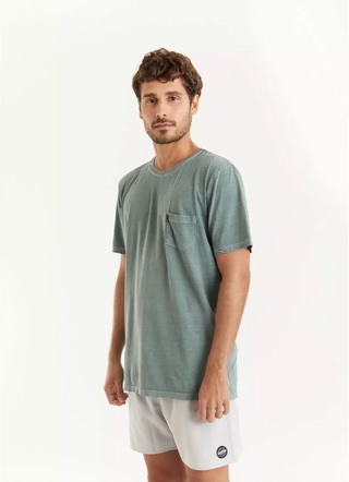 T-shirt Redley Estonada Bolsinho Colors Verde Escuro 1235802