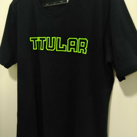 Camisa titular preta logo verde neon 13161 - comprar online