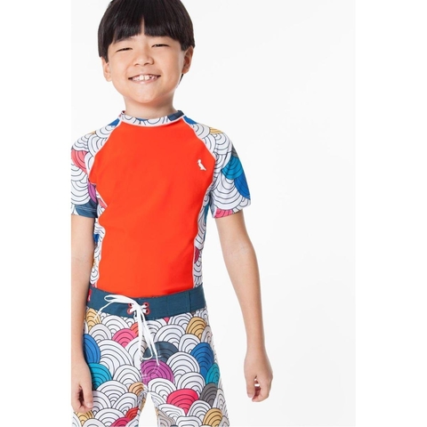 Camisa Infantil Reserva Mini SM Raglan Marola Laranja Proteção UV 0025337-028