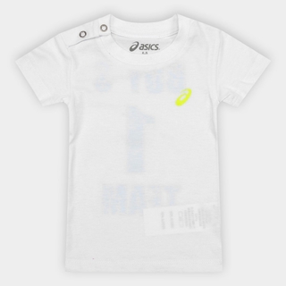 Camisa Asics Bebê Sugar Tee Menino Branca KMRB0004-01