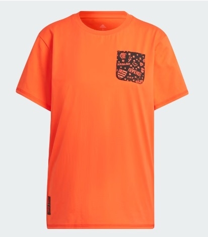 Camiseta Adidas Estampada Cr Flamengo Futebol Feminina - HD3886