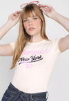 Camiseta Feminina Aeropostale Viscose Creme 9840148