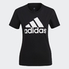 Camiseta Feminina Adidas Loungewear Essentials Logo - Preto GL0722