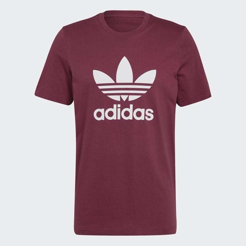 Camiseta Adicolor Classics Trefoil Adidas - Borgonha H06641