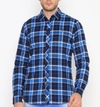 Camisa Regular Fit Flanelada. - Azul. - Forum 031.46.02790